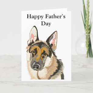Gorgeous German Shepherd, Alsation Dog Editable Holiday Card