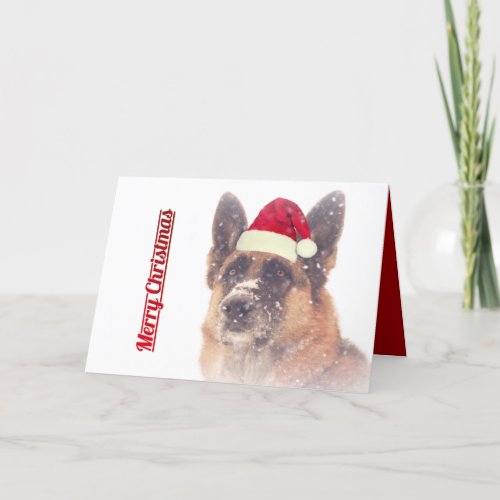 Gorgeous German Shepherd Holiday Greeting Card