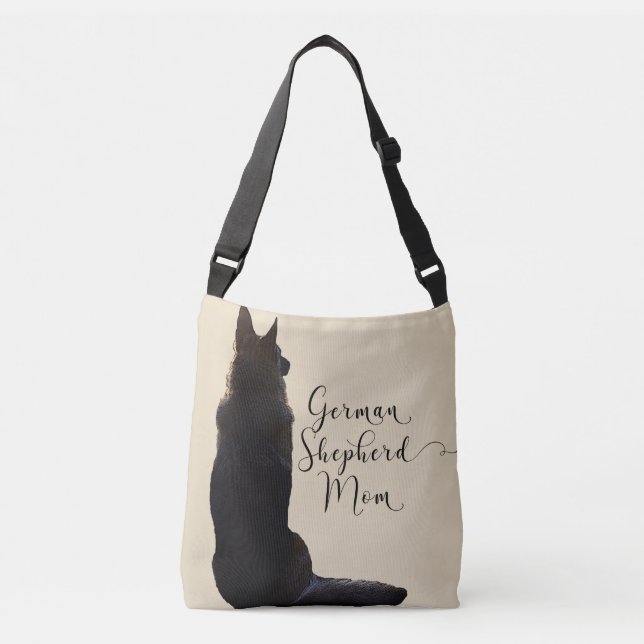 Gorgeous German Shepherd Mom Crossbody Bag (Front)