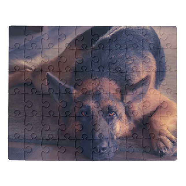Gorgeous German Shepherd Photo Jigsaw Puzzle (Puzzle Horizontal)