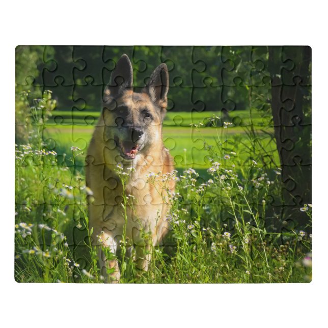 Gorgeous German Shepherd Photo Jigsaw Puzzle (Puzzle Horizontal)