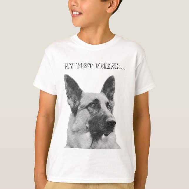 Gorgeous German Shepherd Photo T-Shirt (Front)