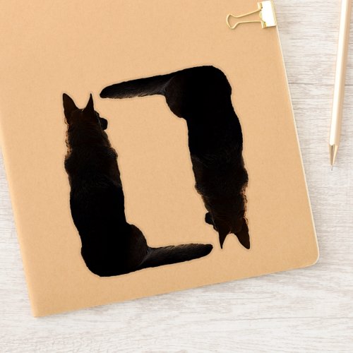 Gorgeous German Shepherd Silhouette Sticker