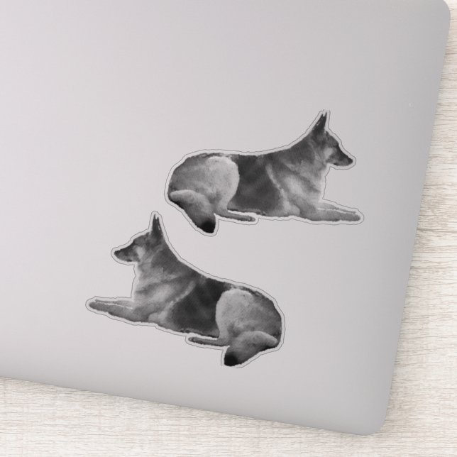 Gorgeous German Shepherd Sticker (Detail)