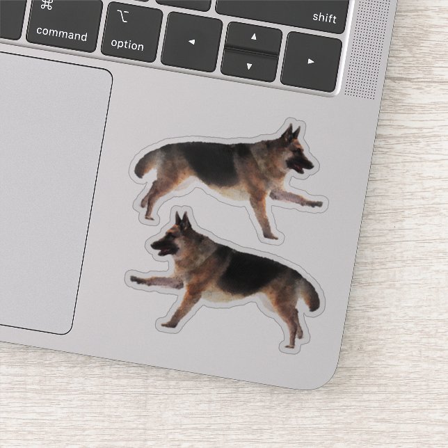 Gorgeous German Shepherd Sticker (Detail)