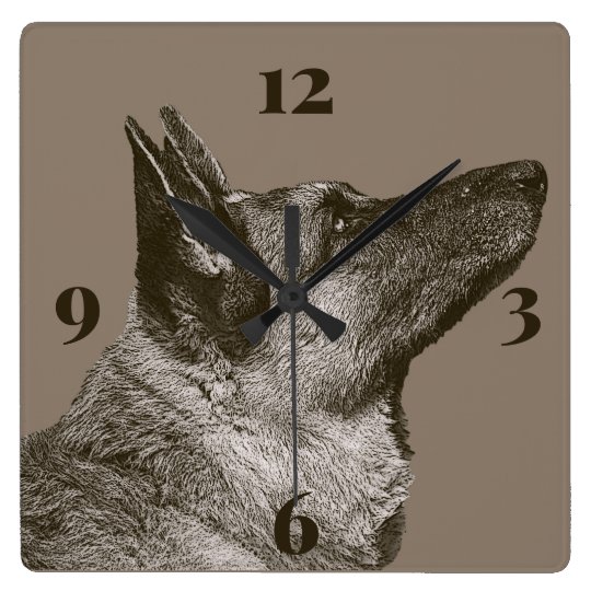 German Shepherd Wall Clock