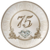 Gorgeous Gifts for 75 Year Old Woman, 75 Plate (Front)
