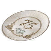 Gorgeous Gifts for 75 Year Old Woman, 75 Plate (Side)