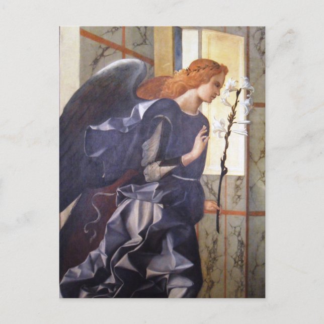 Gorgeous Giovanni Bellini Angel Annunciation Postcard (Front)