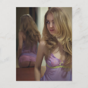 Gorgeous! Girl in cute nightie Postcard