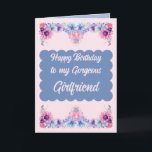 Gorgeous girlfriend flowers pink birthday card<br><div class="desc">Celebrate your gorgeous girlfriend’s special day with a stunning birthday card featuring vibrant gerbera flowers! This beautifully designed card is the perfect way to show your love and appreciation. Personalize it with a heartfelt message to make her smile even brighter. Whether you write something sweet, romantic, or playful, she’ll cherish...</div>