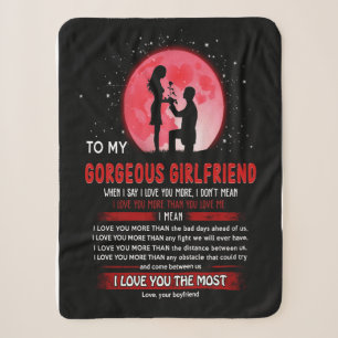 Gorgeous Girlfriend To My Gorgeous Girlfriend Sherpa Blanket