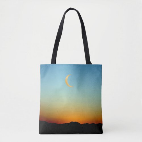 Gorgeous Glowing Moony Sunset Tote Bag