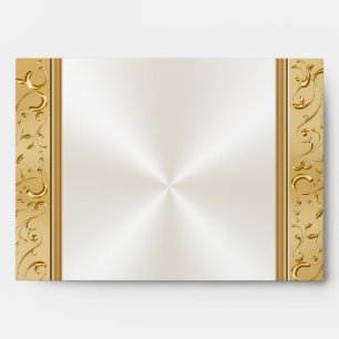 Gorgeous Gold and White Envelopes, Personalized Envelope