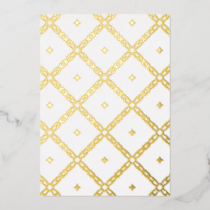 Gorgeous gold foil lattice work holiday cards