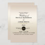 Gorgeous Gold Pearl Shimmer & Shine Classy Wedding Invitation