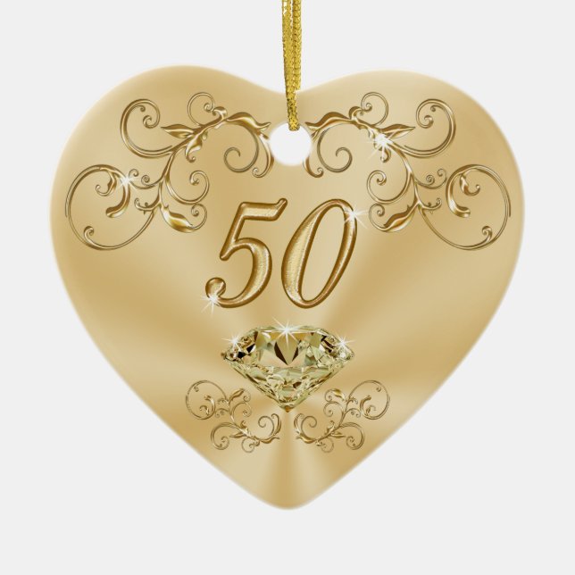 Gorgeous Golden Birthday Gifts for Her: Ornaments (Front)