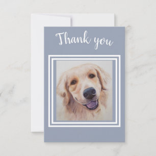 Gorgeous Golden Lab Puppy Thank You Card