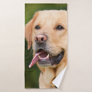 Gorgeous Golden Labrador Bath Towel