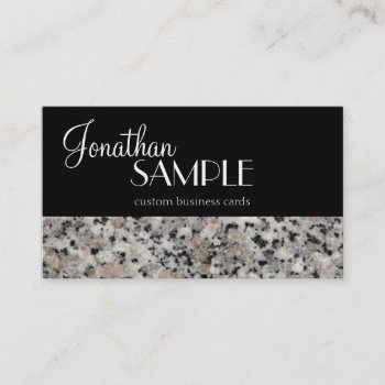 Gorgeous Granite Business Card by cami7669 at Zazzle