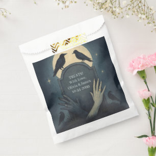 Gorgeous Graveyard Zombie Romance Wedding Favor Bag