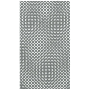 Gorgeous Gray Moroccan Quatrefoil Pattern Tablecloth