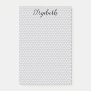 Gorgeous gray polka dots post-it notes