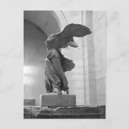 Gorgeous Greek Statue Winged Victory Of Samothrace Postcard