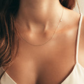 Gorgeous Handmade Sideways Initials Necklace (Front)