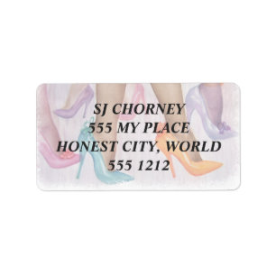 GORGEOUS HI HEELS ADDRESS LABELS