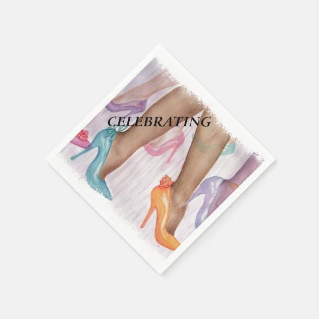 GORGEOUS HI HEELS PAPER NAPKINS (Corner)