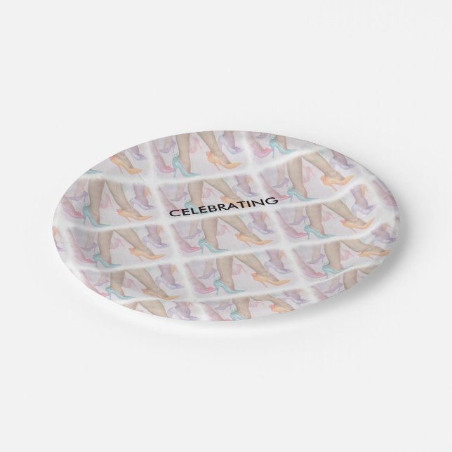 GORGEOUS HI HEELS PAPER PLATES (Angled)