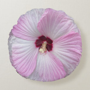 Gorgeous Hibiscus Round Pillow