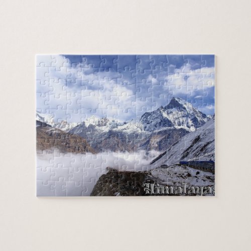 Gorgeous Himalayas Mountains _ Mount Everest Peak Jigsaw Puzzle