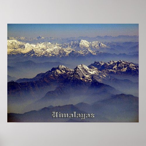 Gorgeous Himalayas Mountains _ Mount Everest Peak Poster