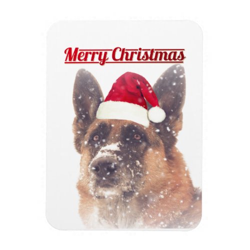 Gorgeous Holiday German Shepherd Magnet