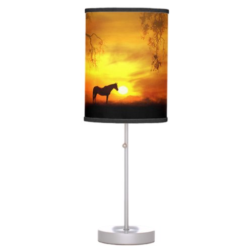 Gorgeous Horse and Sunrise Lamp