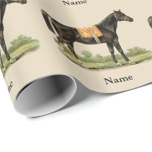 Gorgeous Horse Art Gift Wrap Personalized