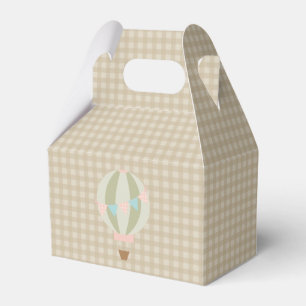 Gorgeous Hot Air Balloon Neutral Baby Shower Favor Boxes