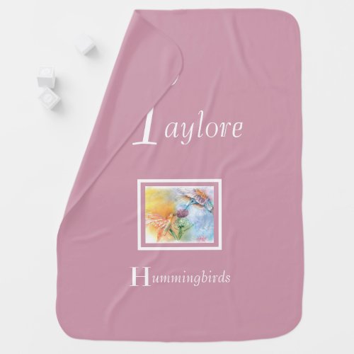 Gorgeous Hummingbirds Baby Blanket