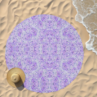 Gorgeous hydrangea pattern in lavender, floral  beach towel 
