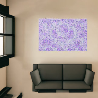 Gorgeous hydrangea pattern in lavender, floral  rug