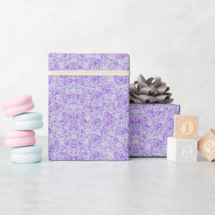 Gorgeous hydrangea pattern in lavender, floral wrapping paper