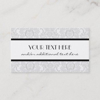 Gorgeous In Gray Business Card by cami7669 at Zazzle