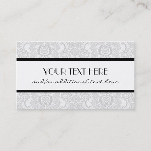 Gorgeous in Gray Business Card Template