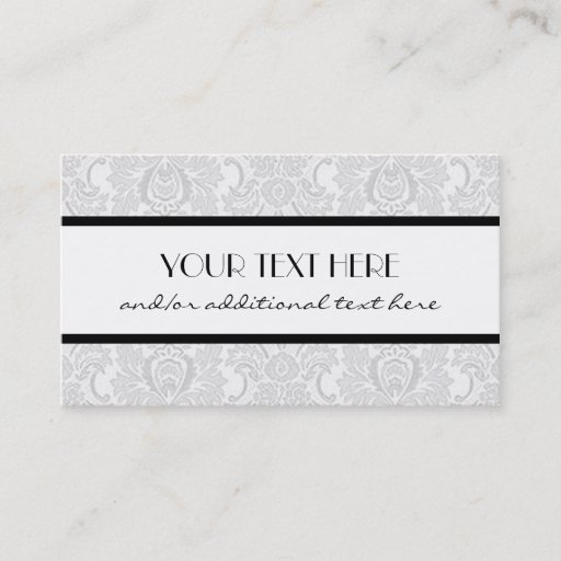 Customizable Gorgeous in Gray Business Card Template