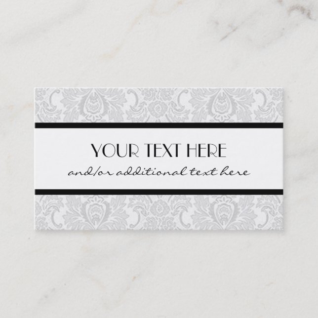 Gorgeous in Gray Business Card (Front)