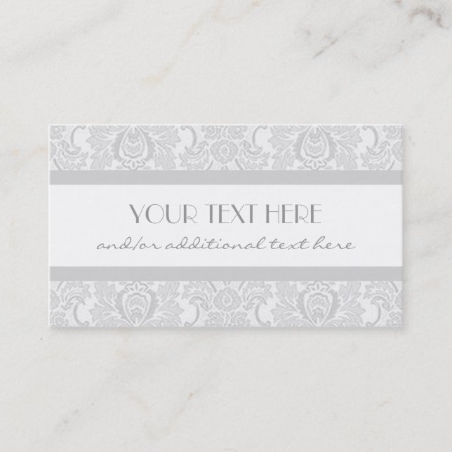 Gorgeous in Gray Business Card (Front)
