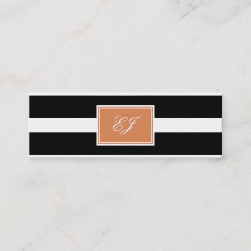 Customizable Gorgeous Initials Skinny Calling Cards Business Card