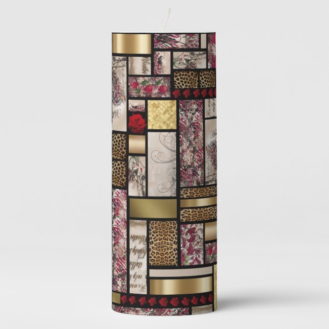 Gorgeous Inner Beauty Pillar Candle (Front)